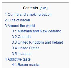 bacon wiki navigation