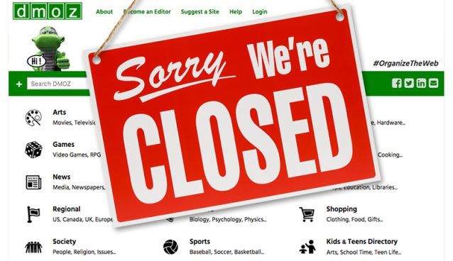 dmoz closed