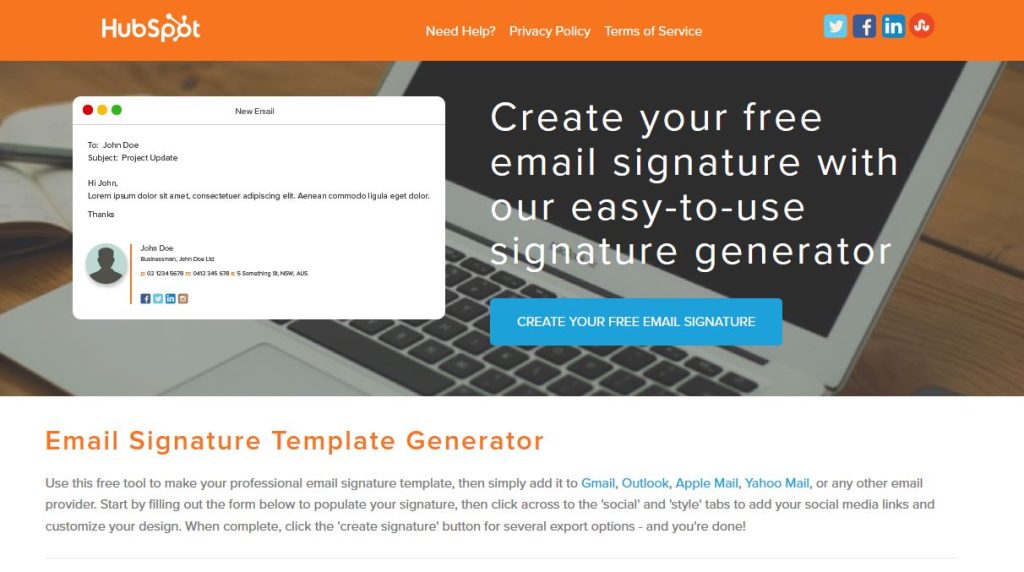 free html email signature generator