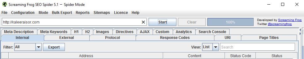 screaming frog seo tool